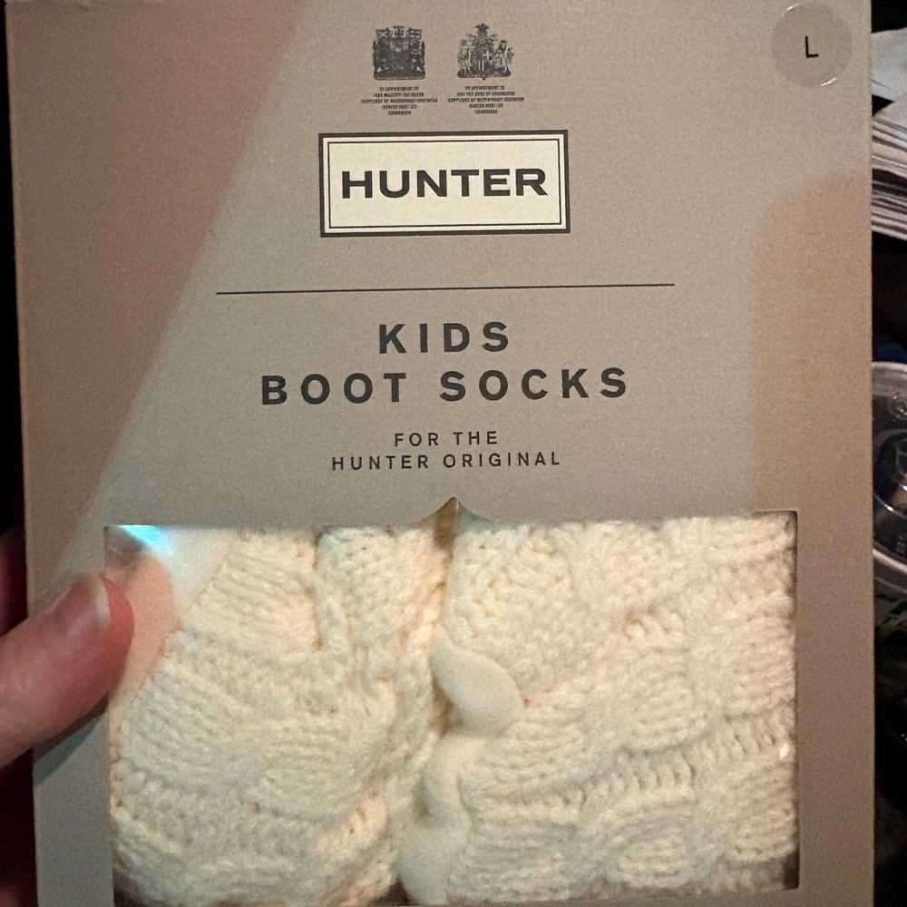 Kids large or Ladies small hunter boot socks brand new
